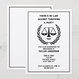 Invitación Law School Graduation Party