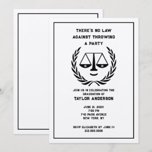 Invitación Law School Graduation Party