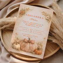 Lazo Coqueto Calabaza Graduación Otoño