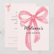 Lazo Coqueto Rosa Baby Shower