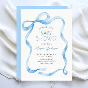Invitación Lazo de cinta azul