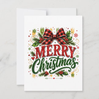 Invitación Lazo de Cuadros Navideños