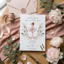 Lazo Rosa Caprichoso y Bailarina de Acuarela Cumpl