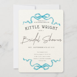 Invitación Lazos y roma ducha de novias