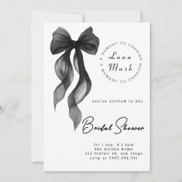 Invitación Lazos y roma ducha de novias
