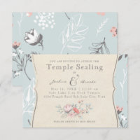 LDS TEMPLE SEALING CARD | Vintage Bicycle Love