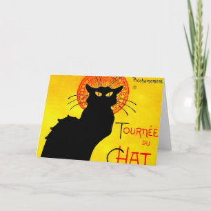 Invitación Le Chat Noir Vintage