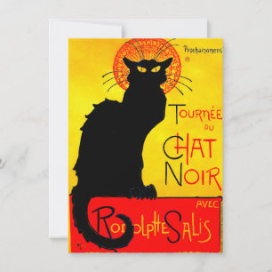 Invitación Le Chat Noir Vintage