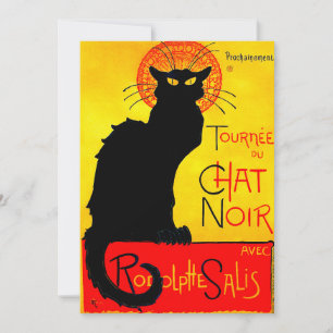 Invitación Le Chat Noir Vintage