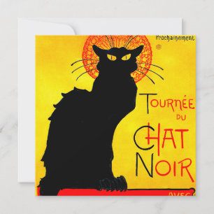Invitación Le Chat Noir Vintage