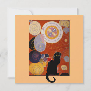 Invitación Le Chat Noir y Hilma ap Klint,