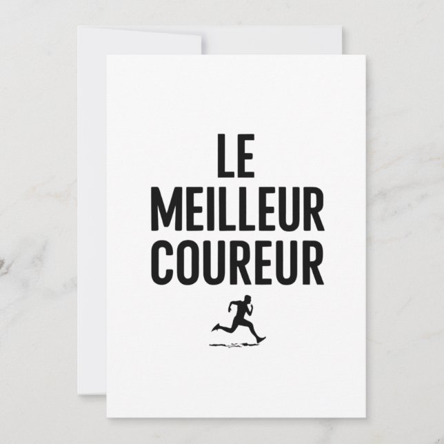 Invitación le meilleur coureur  (Anverso)