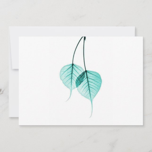 Invitación Leaf de bonito (Anverso)
