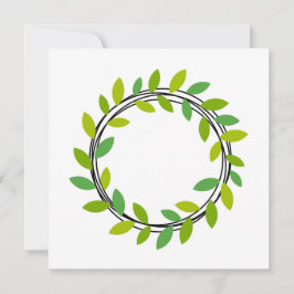 Invitación Leaf wreath
