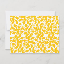 Invitación Leafy amarillo