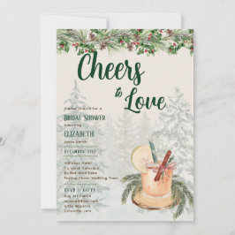 Invitación LeahG alienta a Boda de ducha de novias de inviern