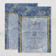LeahG Blue Gold INK Resumen de boda
