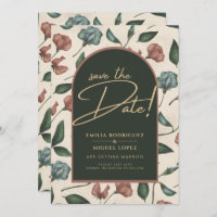 LeahG Emerald Green Terracotta Fall Save The Date