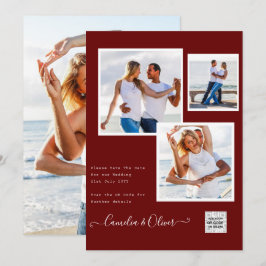 Invitación Leahg FOTO WEDDING INVITE Save The Date Gracias