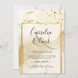 Invitación LeahG Resumen del BODA de Perla Dorada de Alcohol