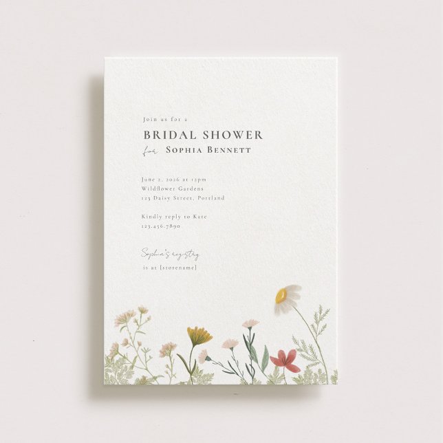 Invitación Leander Wildflower Bridal Shower (Subido por el creador)