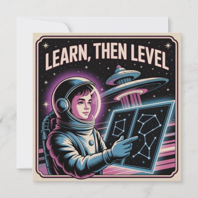 Invitación Learn, Then Level (Anverso)