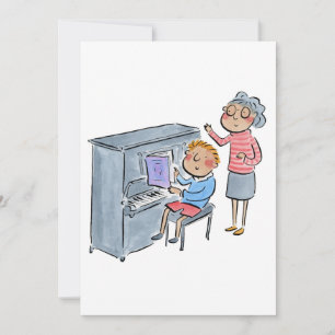 Invitación Lección de piano