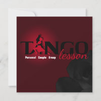 Lección de Tango - Tarjeta, Invitar