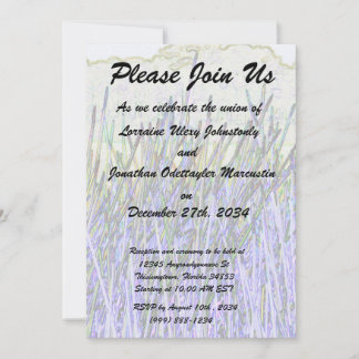 Invitación Leche abstracta en color morado y blanco