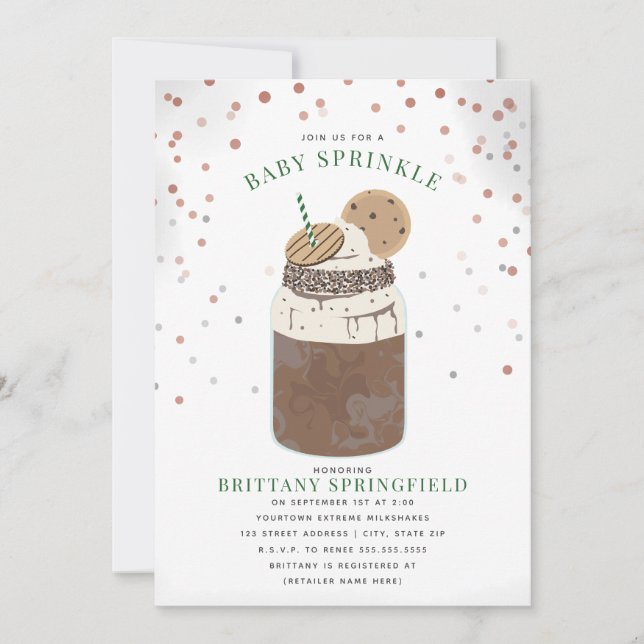 Invitación Leche de chocolate extremo a la leche (Anverso)