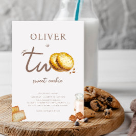 Invitación Leche y galletas convirtiéndose en fiesta de cumpl
