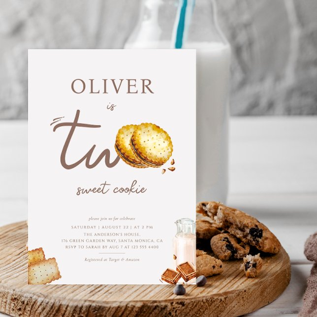 Invitación Leche y galletas convirtiéndose en fiesta de cumpl (Subido por el creador)