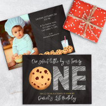 Leche y galletas "Un dulce" primera foto de cumple