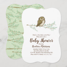 Lechuza Baby Shower Woodland Bird