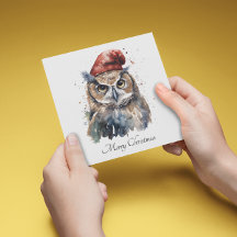 Lechuza de invierno encantada, personalizado
