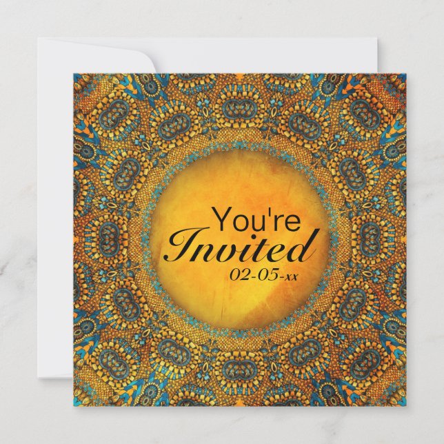 Invitación Lechuzas egipcias (Anverso)