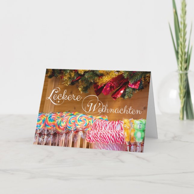 Invitación Leckere Weihnachten mit leckeren Weihnachtsgrüßen! (Anverso)