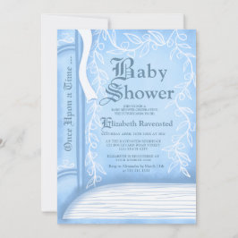 Invitación Lector de cuentos de hadas rosadas de cuento niño 