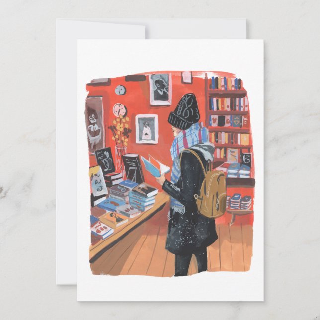 Invitación Lectura de invierno en la librería NYC (Anverso)