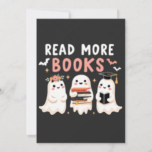 Invitación Lee más libros Amantes de libros de fantasmas de H