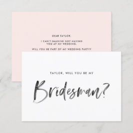 Invitación Leer el cepillo a Rubor será mi novia