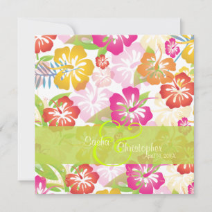 Invitación Leis/Luau/hibiscusInvitaciones a la boda