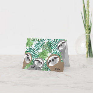Invitación Lemas Serás mi propuesta padrina
