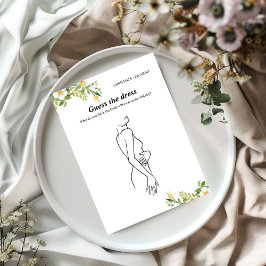 Invitación Lemon Adivinar vestido de novia ducha de juego Tar