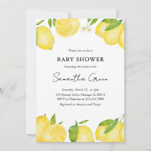 Invitación Lemon Baby Shower