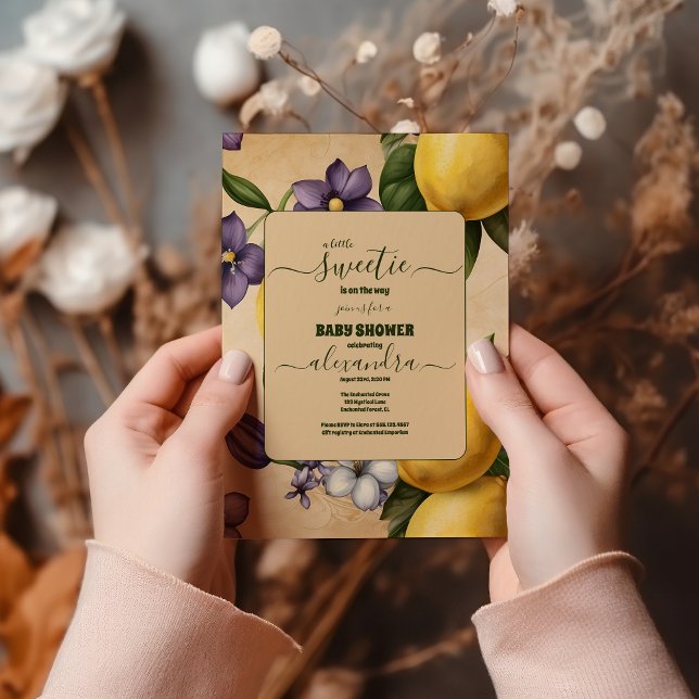 Invitación Lemon Baby Shower (Subido por el creador)