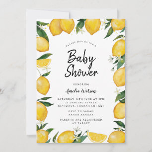 Invitación Lemon Baby Shower