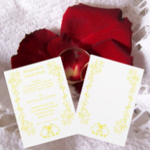 Lemon Bells Scrollwork Design Boda