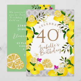 Invitación Lemon Birthday