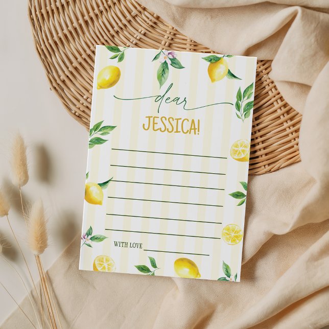 Invitación Lemon Birthday Time Capsule Cards (Subido por el creador)